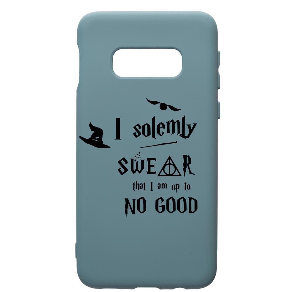 Husa Premium Silicon Compatibila Cu Samsung Galaxy S10, Solemly Swear, silicon, cu interiorul din material textil, protectie camera, Cornflower, PCF860