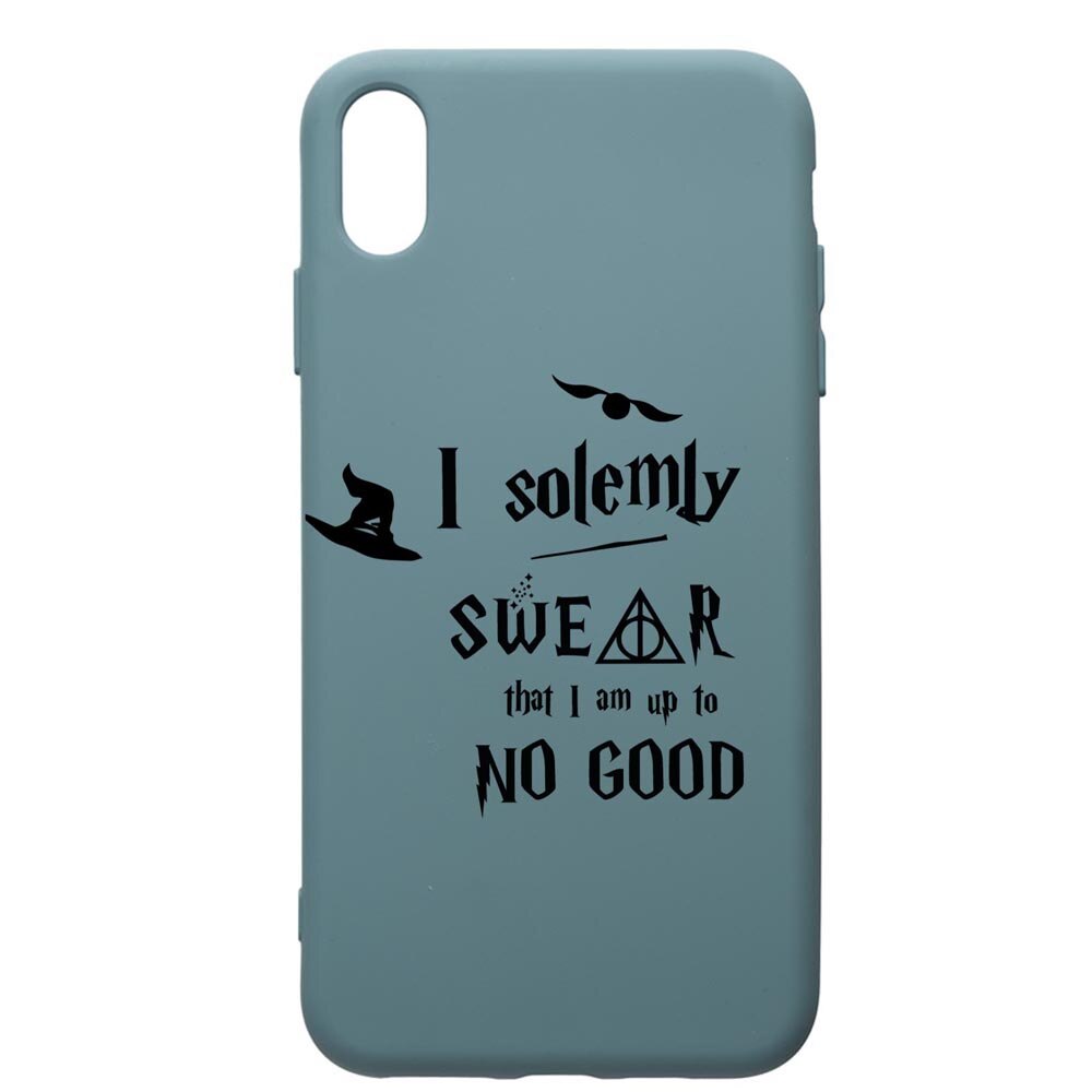 Husa Premium Silicon Compatibila Cu Apple iPhone XS Max, Solemly Swear, silicon, cu interiorul din material textil, protectie camera, Cornflower, PCF860