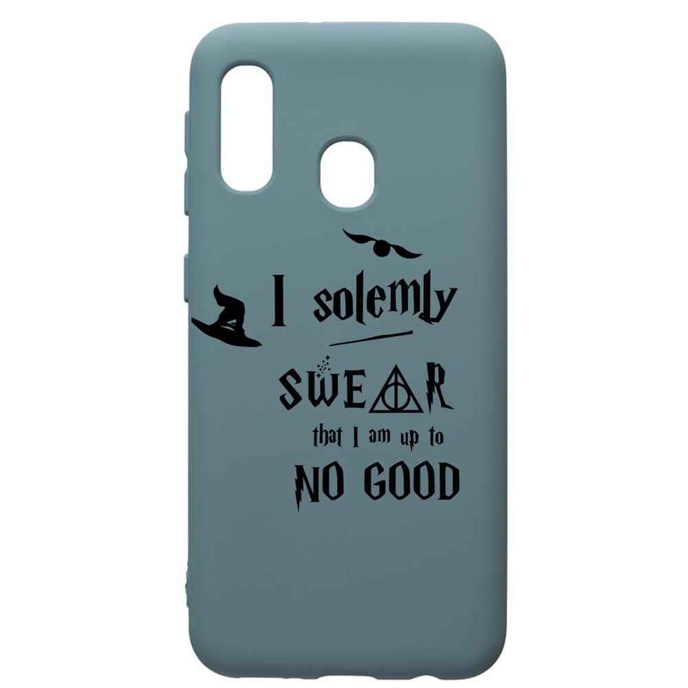 Husa Premium Silicon Compatibila Cu Samsung Galaxy A20E, Solemly Swear, silicon, cu interiorul din material textil, protectie camera, Cornflower, PCF860