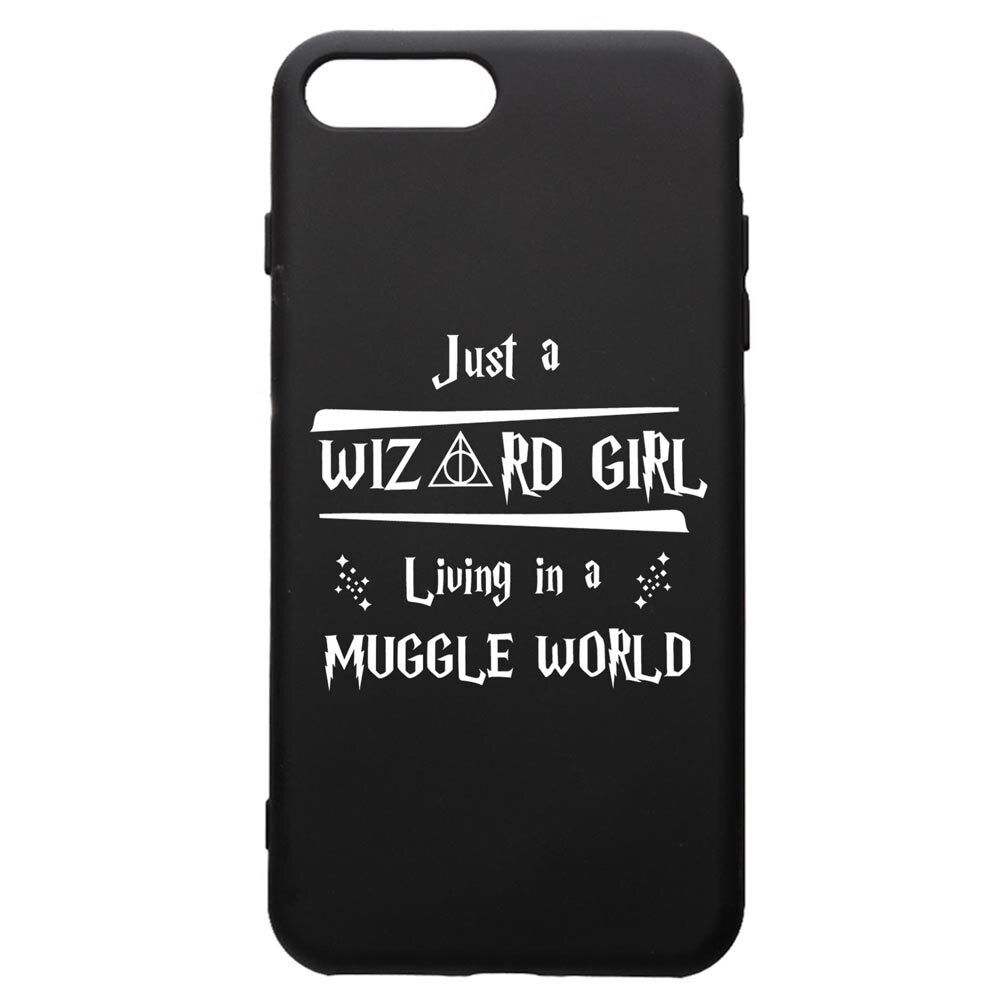 Husa Premium Silicon Compatibila Cu Apple iPhone 8 Plus / iPhone 7 Plus, Wizard Girl, silicon, cu interiorul din material textil, protectie camera, PB861