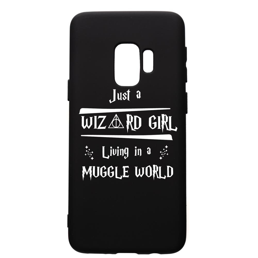 Husa Premium Silicon Compatibila Cu Samsung Galaxy S9, Wizard Girl, silicon, cu interiorul din material textil, protectie camera, PB861