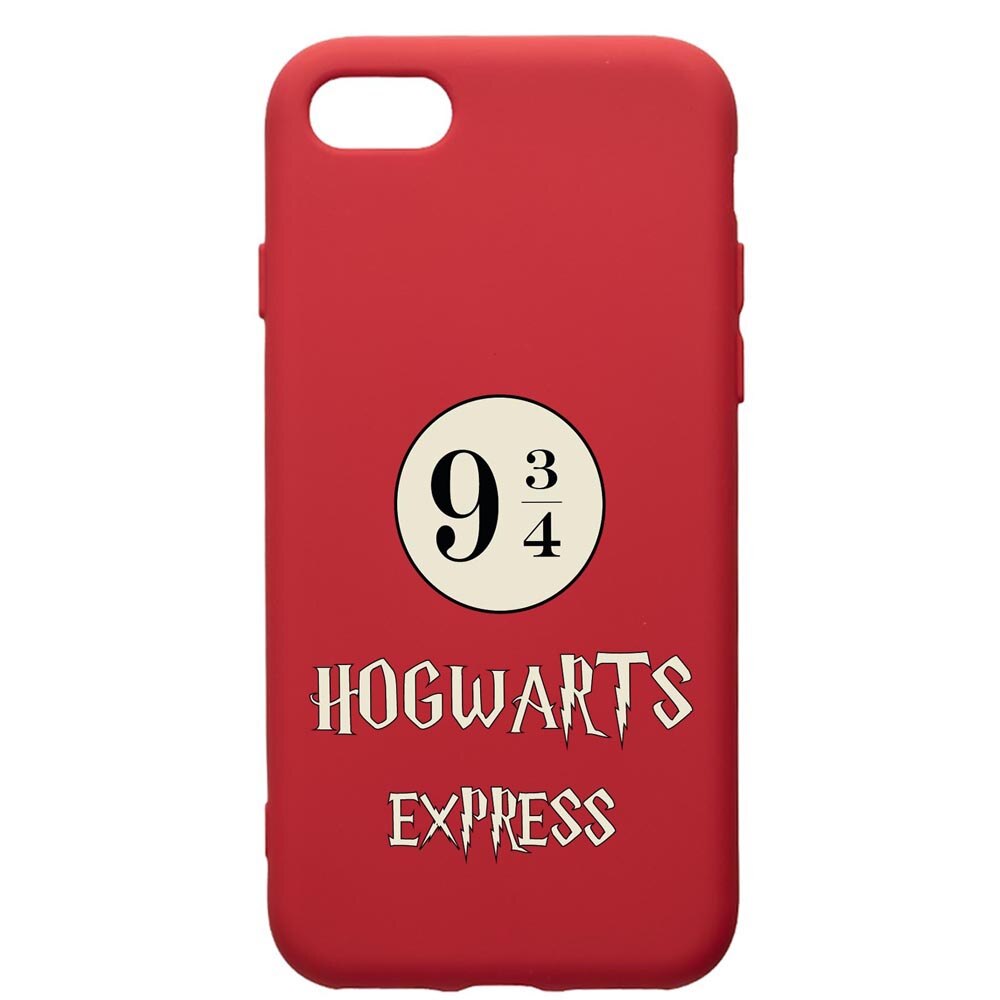 Husa Premium Silicon Compatibila Cu Apple iPhone 8 Plus / iPhone 7 Plus, Hogwarts Express, silicon, cu interiorul din material textil, protectie camera, Red, PR862