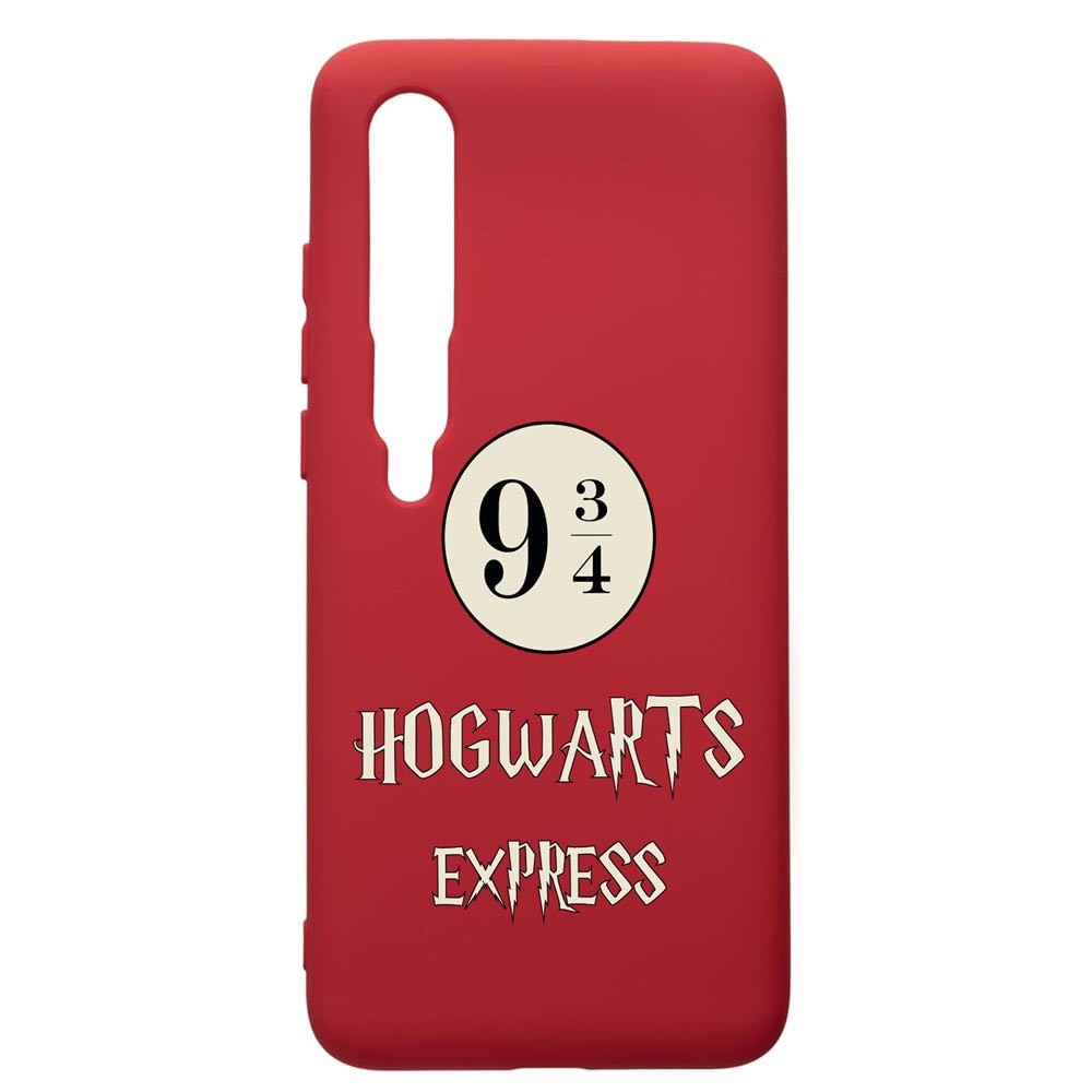 Husa Premium Silicon Compatibila Cu Xiaomi Mi 10 / Mi 10 Pro, Hogwarts Express, silicon, cu interiorul din material textil, protectie camera, Red, PR862
