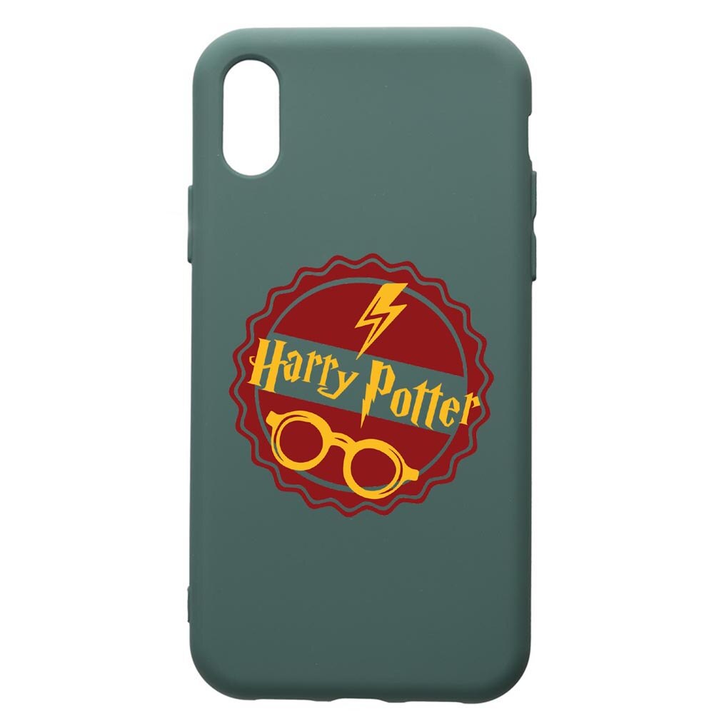 Husa Premium Silicon Compatibila Cu Samsung Galaxy A10, Harry Potter Thunder, cu interiorul din material textil, protectie camera, Forest Green, PFG864