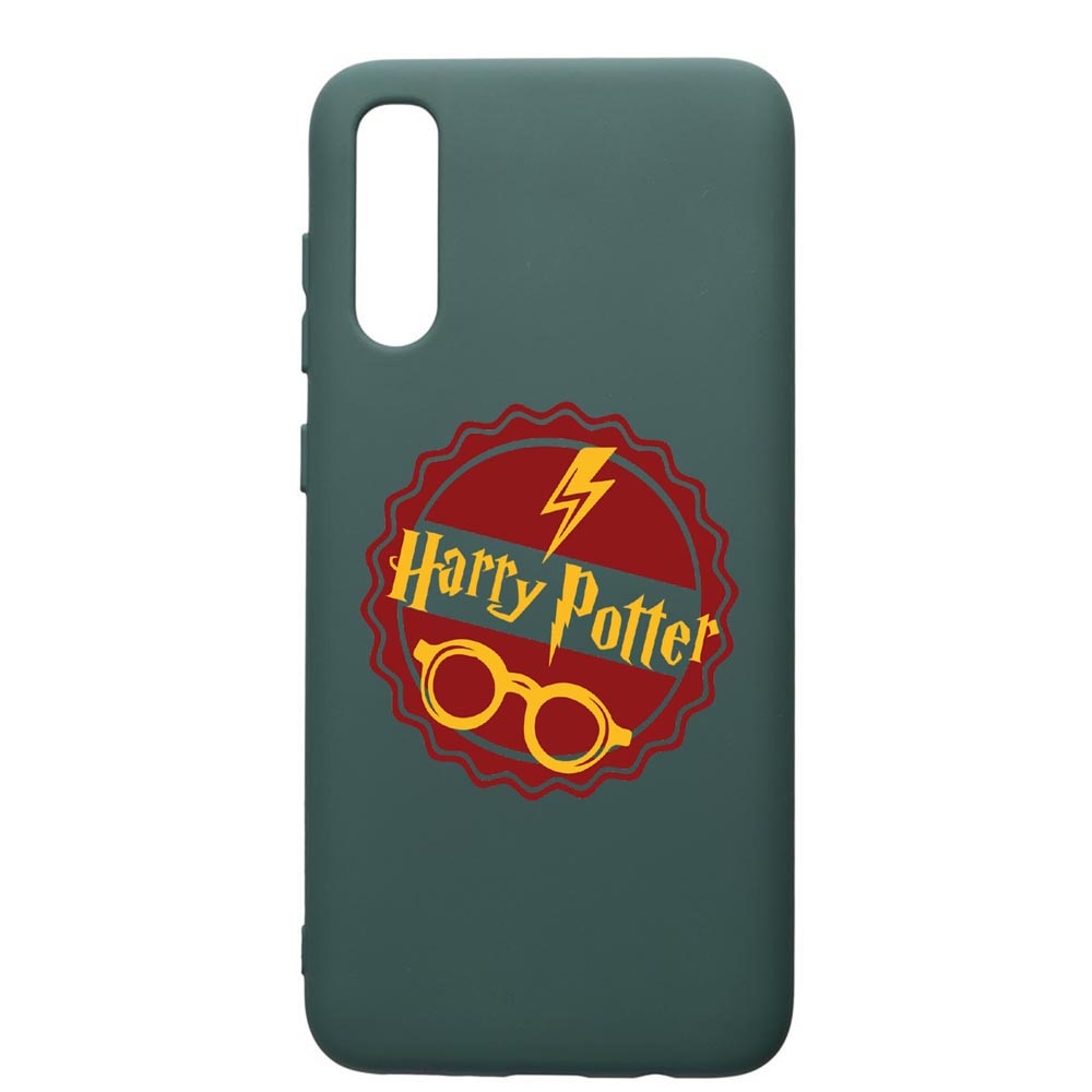 Husa Premium Silicon Compatibila Cu Samsung Galaxy A70, Harry Potter Thunder, cu interiorul din material textil, protectie camera, Forest Green, PFG864