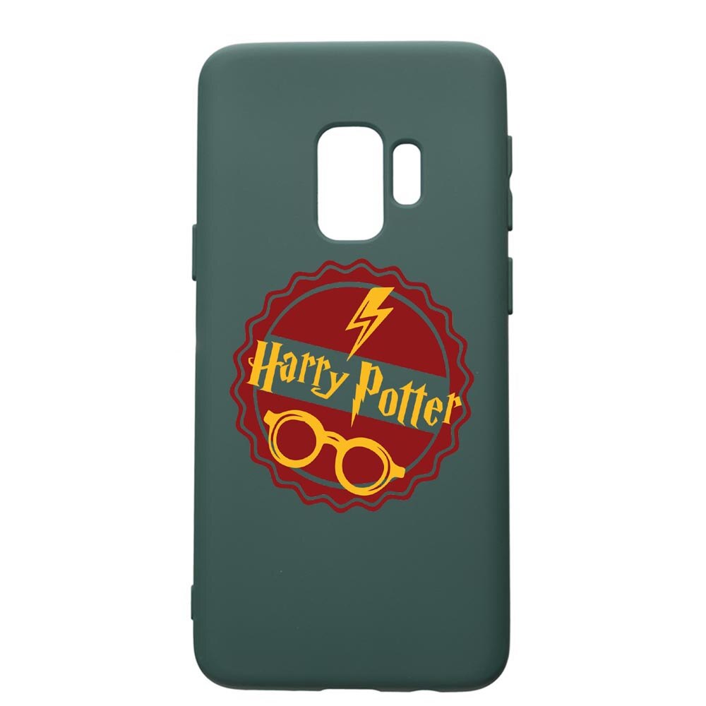 Husa Premium Silicon Compatibila Cu Samsung Galaxy S9, Harry Potter Thunder, cu interiorul din material textil, protectie camera, Forest Green, PFG864