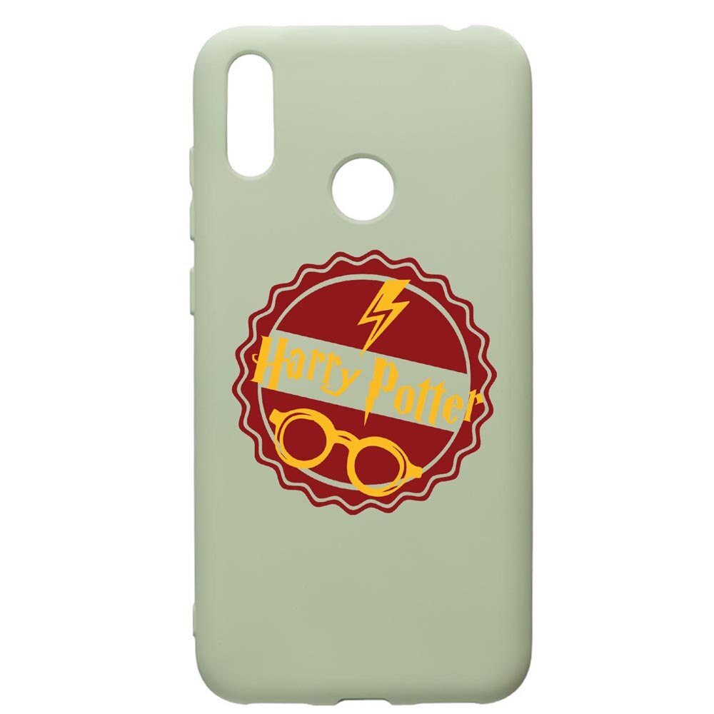 Husa Premium Silicon Compatibila Cu Huawei Y7 2019, Harry Potter Thunder, cu interiorul din material textil, protectie camera, Beryl, PGR864