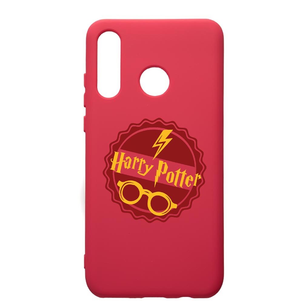 Husa Premium Silicon Compatibila Cu Huawei P30 Lite, Harry Potter Thunder, silicon, cu interiorul din material textil, protectie camera, Maroon, PM864