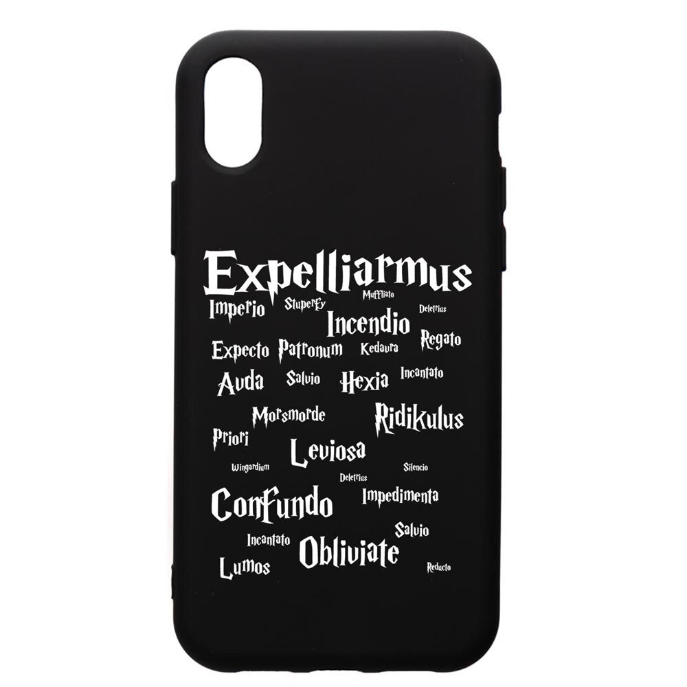 Husa Premium Silicon Compatibila Cu Apple iPhone XS / iPhone X, Harry Potter Spells, silicon, cu interiorul din material textil, protectie camera, PB865