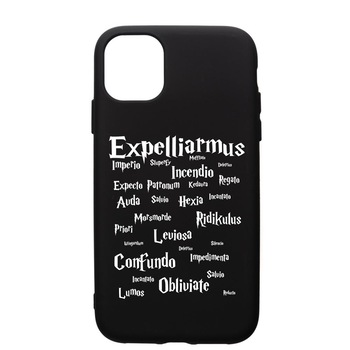 Husa Premium Silicon Compatibila Cu Apple iPhone 12 Mini, Harry Potter Spells, silicon, cu interiorul din material textil, protectie camera, PB865 Husa Premium Silicon Compatibila Cu Apple iPhone 12 Mini, Harry Potter Spells, silicon, cu interiorul din material textil, protectie camera, PB865