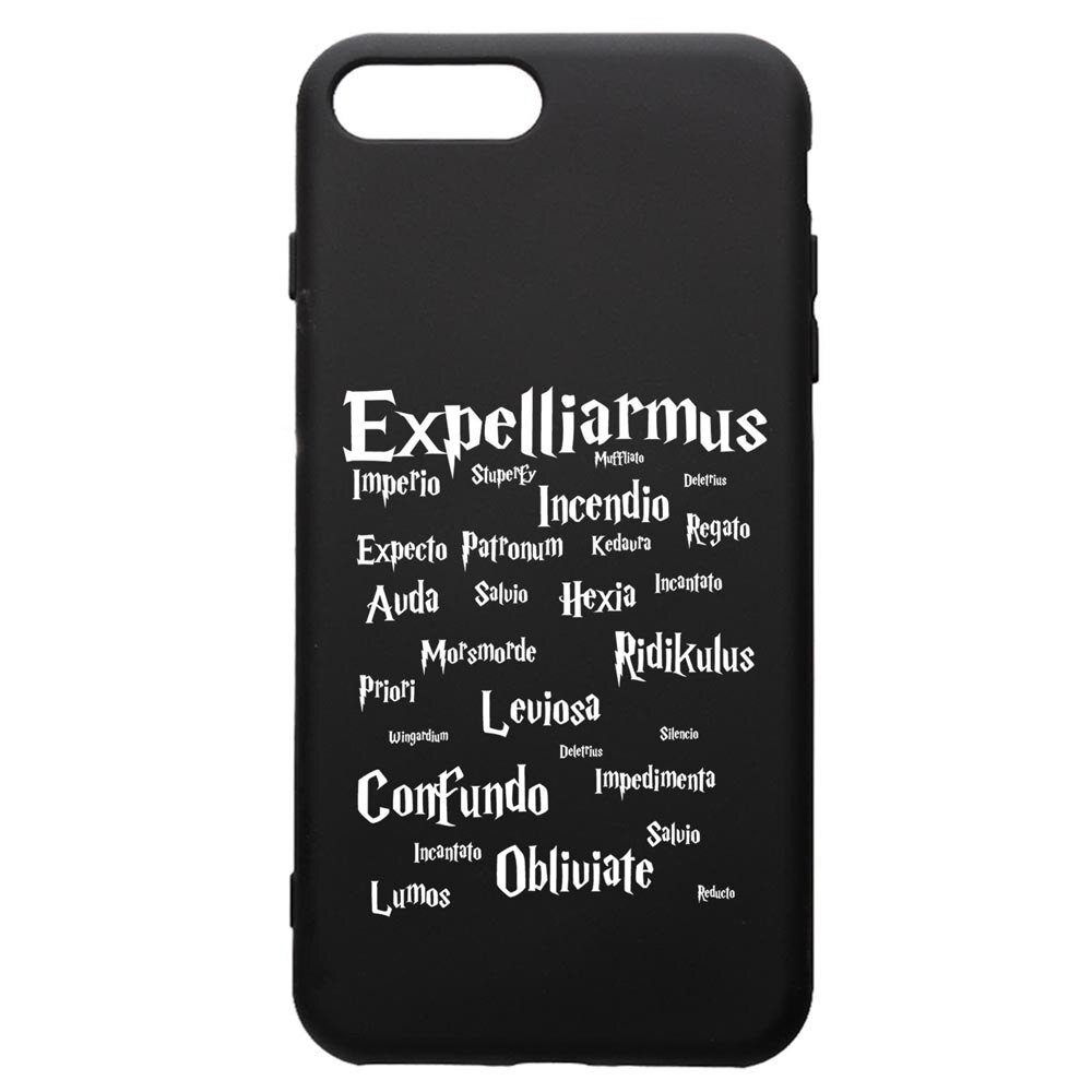 Husa Premium Silicon Compatibila Cu Apple iPhone 8 Plus / iPhone 7 Plus, Harry Potter Spells, silicon, cu interiorul din material textil, protectie camera, PB865