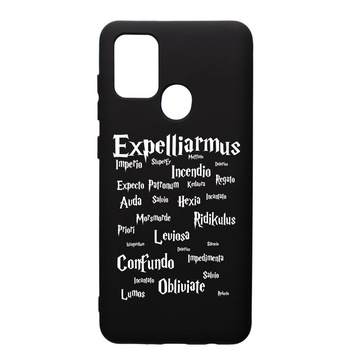 Husa Premium Silicon Compatibila Cu Samsung Galaxy A21, Harry Potter Spells, silicon, cu interiorul din material textil, protectie camera, PB865 Husa Premium Silicon Compatibila Cu Samsung Galaxy A21, Harry Potter Spells, silicon, cu interiorul din material textil, protectie camera, PB865