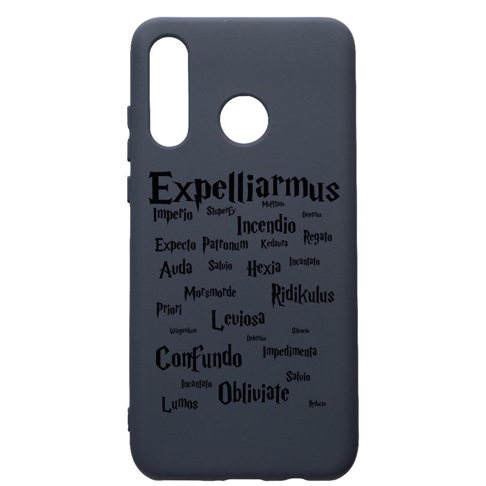 Husa Premium Silicon Compatibila Cu Huawei P30 Lite, Harry Potter Spells, cu interiorul din material textil, protectie camera, Alaskan Blue, PAB865