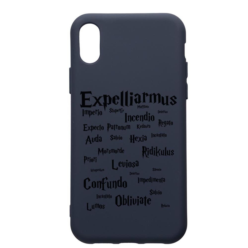 Husa Premium Silicon Compatibila Cu Apple IPhone XR, Harry Potter Spells, cu interiorul din material textil, protectie camera, Alaskan Blue, PAB865