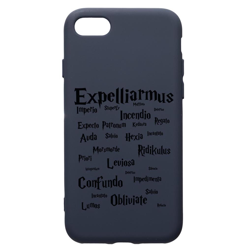 Husa Premium Silicon Compatibila Cu Apple IPhone SE 2 / iPhone 8 / iPhone 7, Harry Potter Spells, cu interiorul din material textil, protectie camera, Alaskan Blue, PAB865