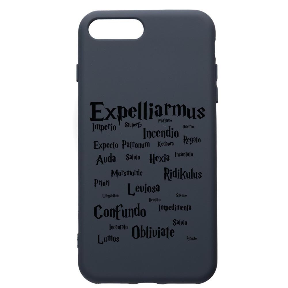 Husa Premium Silicon Compatibila Cu Apple iPhone 8 Plus / iPhone 7 Plus, Harry Potter Spells, cu interiorul din material textil, protectie camera, Alaskan Blue, PAB865