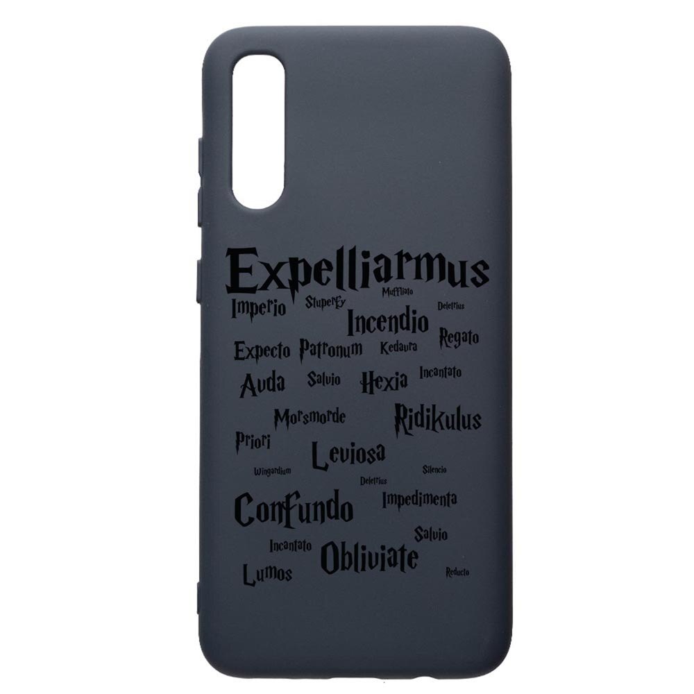 Husa Premium Silicon Compatibila Cu Samsung Galaxy A70, Harry Potter Spells, cu interiorul din material textil, protectie camera, Alaskan Blue, PAB865