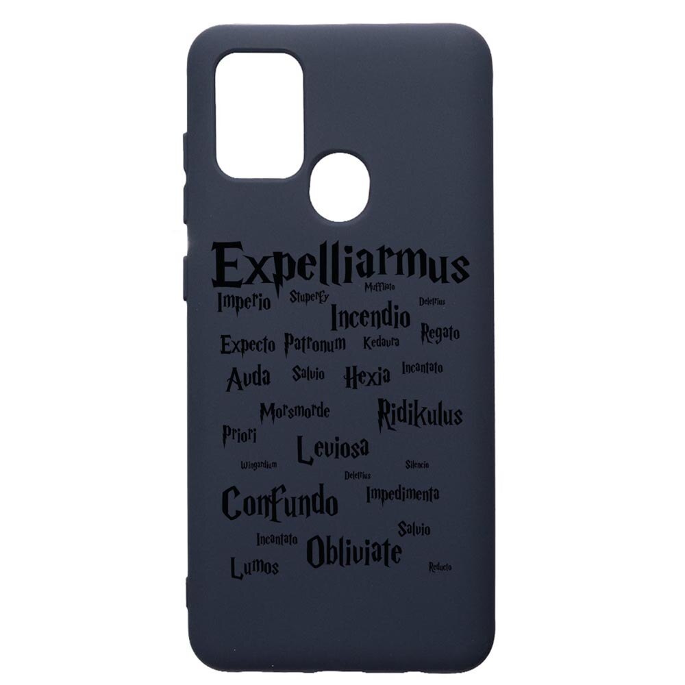 Husa Premium Silicon Compatibila Cu Samsung Galaxy A21S, Harry Potter Spells, cu interiorul din material textil, protectie camera, Alaskan Blue, PAB865