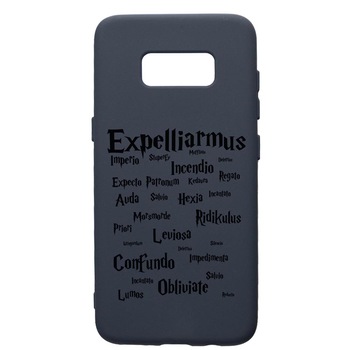 Husa Premium Silicon Compatibila Cu Samsung Galaxy S8, Harry Potter Spells, cu interiorul din material textil, protectie camera, Alaskan Blue, PAB865 Husa Premium Silicon Compatibila Cu Samsung Galaxy S8, Harry Potter Spells, cu interiorul din material textil, protectie camera, Alaskan Blue, PAB865