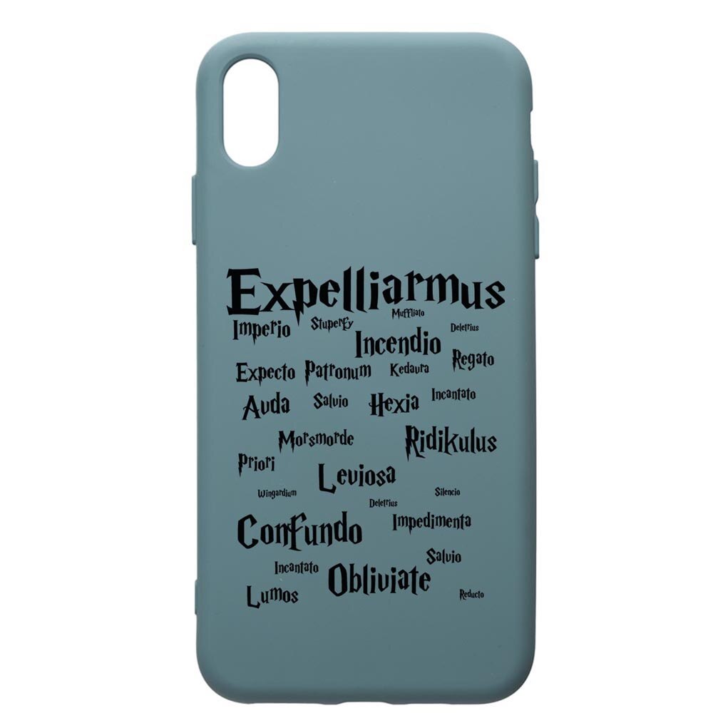 Husa Premium Silicon Compatibila Cu Huawei Y5 2019, Harry Potter Spells, silicon, cu interiorul din material textil, protectie camera, Cornflower, PCF865