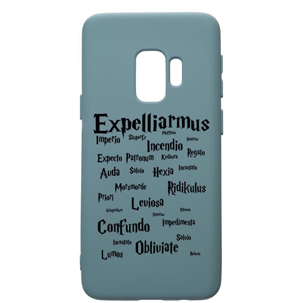 Husa Premium Silicon Compatibila Cu Samsung Galaxy S9, Harry Potter Spells, silicon, cu interiorul din material textil, protectie camera, Cornflower, PCF865