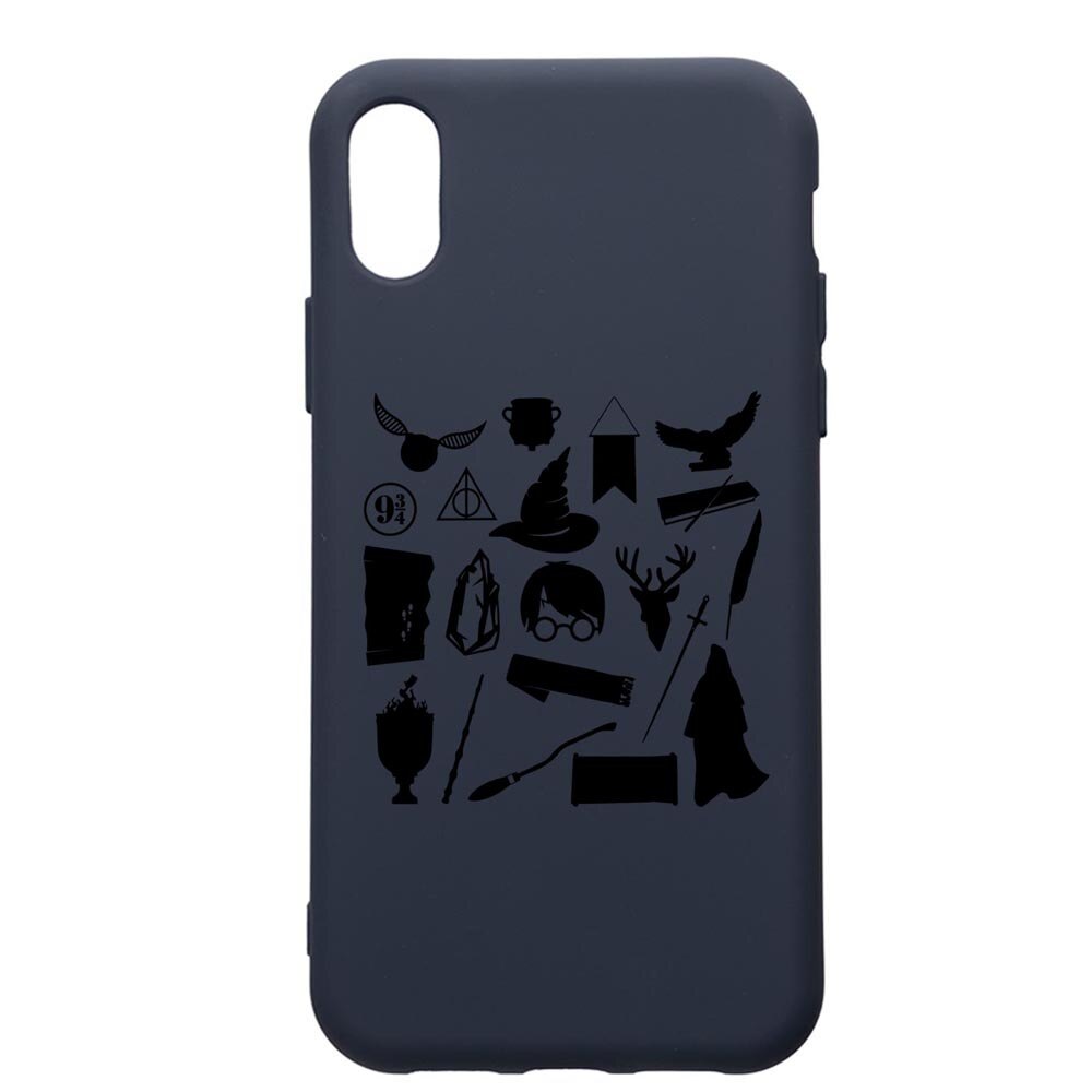 Husa Premium Silicon Compatibila Cu Samsung Galaxy A01, Harry Potter Symbols, cu interiorul din material textil, protectie camera, Alaskan Blue, PAB866