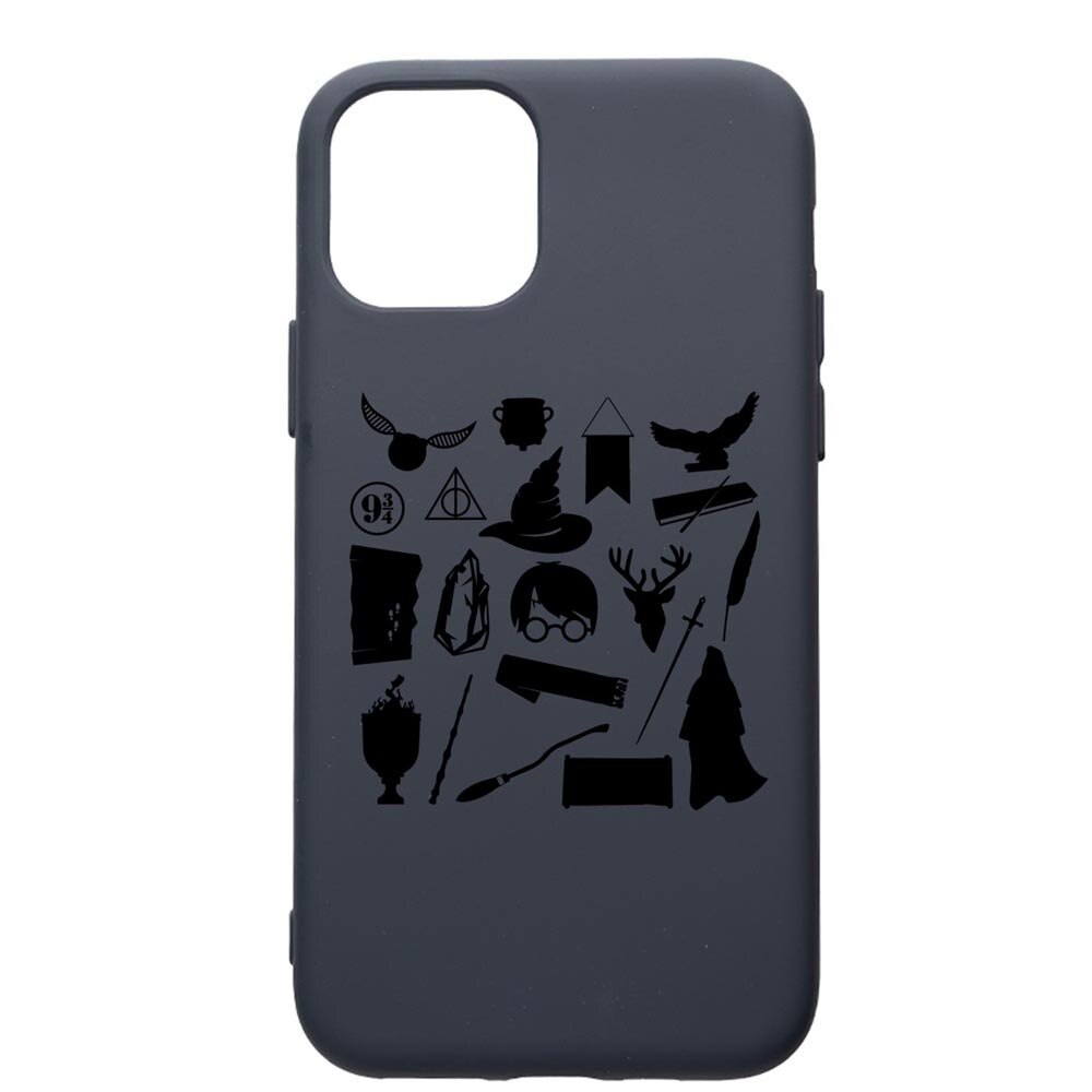 Husa Premium Silicon Compatibila Cu Apple IPhone 12 Pro Max, Harry Potter Symbols, cu interiorul din material textil, protectie camera, Alaskan Blue, PAB866