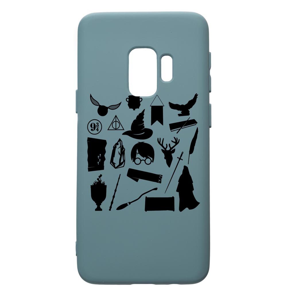 Husa Premium Silicon Compatibila Cu Samsung Galaxy S9, Harry Potter Symbols, silicon, cu interiorul din material textil, protectie camera, Cornflower, PCF866