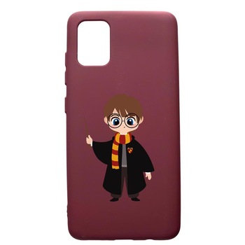 Husa Premium Silicon compatibila cu Samsung Galaxy A51, Harry Potter Animated, cu interiorul din material textil, protectie camera, Burgundy, PBR867 Husa Premium Silicon compatibila cu Samsung Galaxy A51, Harry Potter Animated, cu interiorul din material textil, protectie camera, Burgundy, PBR867
