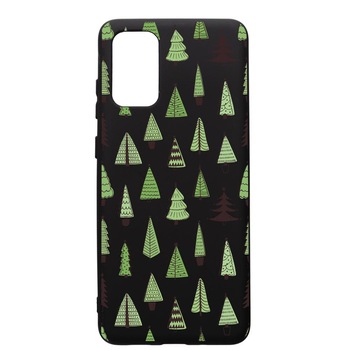 Husa Premium Silicon Compatibila Cu Samsung Galaxy S20 Plus, Christmas Tree Shapes, silicon, cu interiorul din material textil, protectie camera, PB872 Husa Premium Silicon Compatibila Cu Samsung Galaxy S20 Plus, Christmas Tree Shapes, silicon, cu interiorul din material textil, protectie camera, PB872