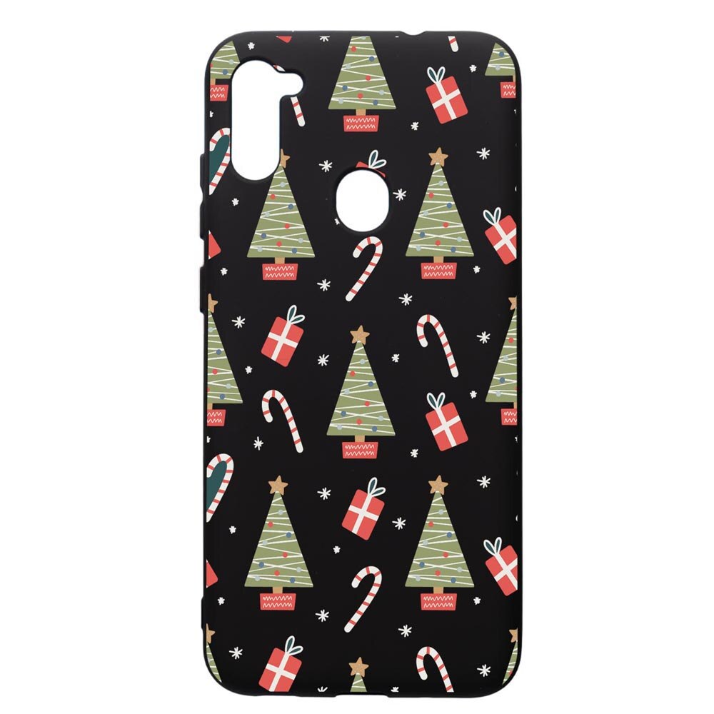 Husa Premium Silicon Compatibila Cu Samsung Galaxy A11, Christmas Pattern, silicon, cu interiorul din material textil, protectie camera, PB873