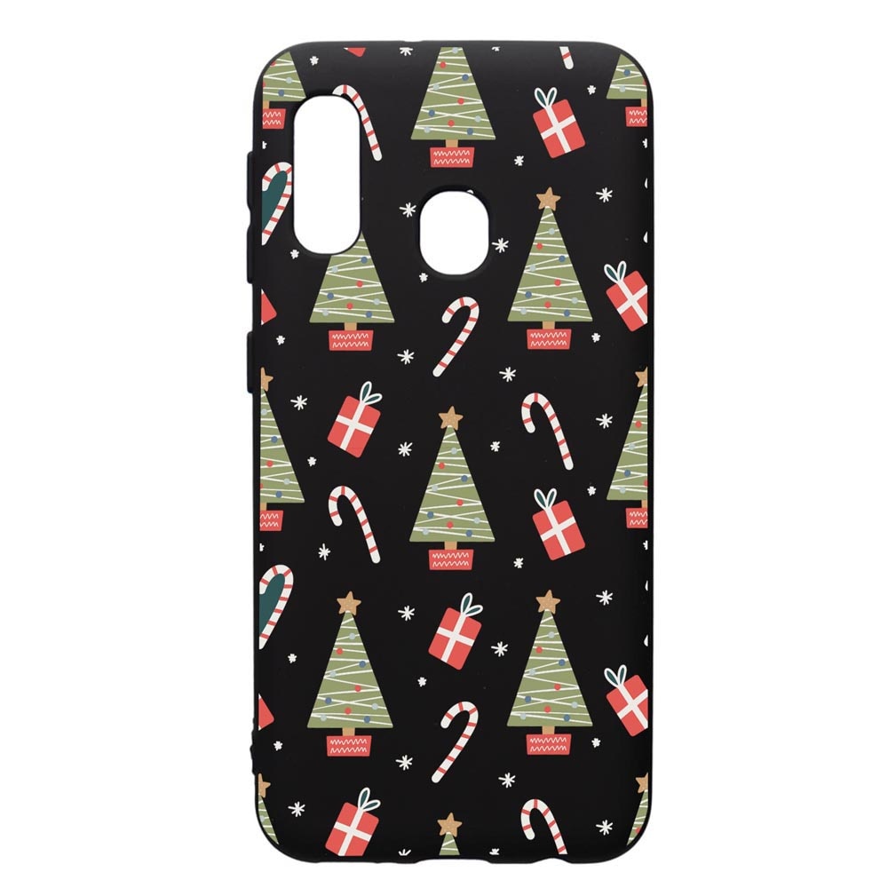 Husa Premium Silicon Compatibila Cu Samsung Galaxy A20E, Christmas Pattern, silicon, cu interiorul din material textil, protectie camera, PB873