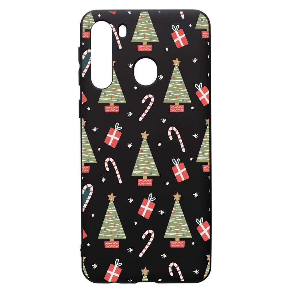 Husa Premium Silicon Compatibila Cu Samsung Galaxy A21S, Christmas Pattern, silicon, cu interiorul din material textil, protectie camera, PB873
