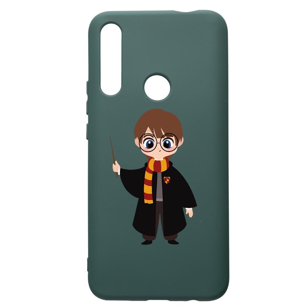 Husa Premium Silicon Compatibila Cu Huawei P Smart Z, Harry Potter Animated, cu interiorul din material textil, protectie camera, Forest Green, PFG867