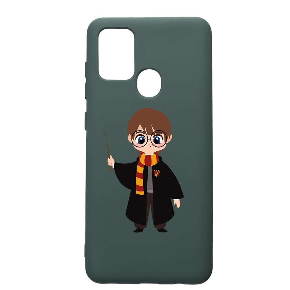 Husa Premium Silicon Compatibila Cu Huawei P Smart 2020, Harry Potter Animated, cu interiorul din material textil, protectie camera, Forest Green, PFG867