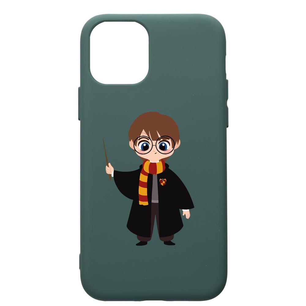 Husa Premium Silicon Compatibila Cu Apple iPhone 11, Harry Potter Animated, cu interiorul din material textil, protectie camera, Forest Green, PFG867