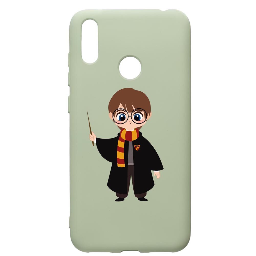 Husa Premium Silicon Compatibila Cu Huawei Y7 2019, Harry Potter Animated, cu interiorul din material textil, protectie camera, Beryl, PGR867
