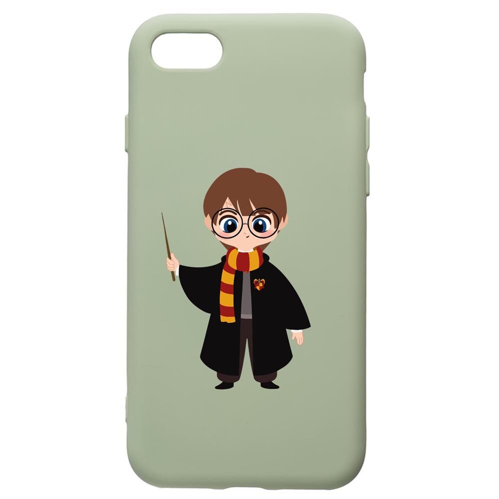 Husa Premium Silicon Compatibila Cu Apple iPhone SE 2 / iPhone 8 / iPhone 7, Harry Potter Animated, cu interiorul din material textil, protectie camera, Beryl, PGR867