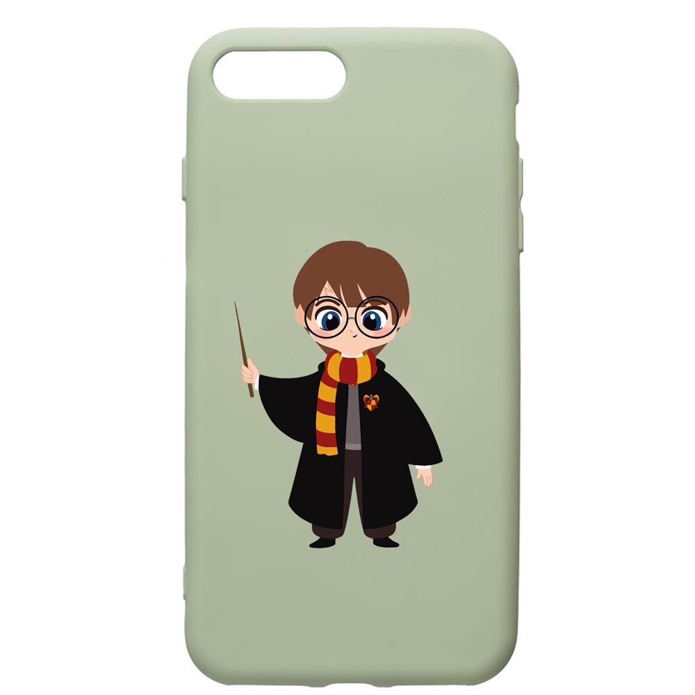Husa Premium Silicon Compatibila Cu Apple iPhone 8 Plus / iPhone 7 Plus, Harry Potter Animated, cu interiorul din material textil, protectie camera, Beryl, PGR867