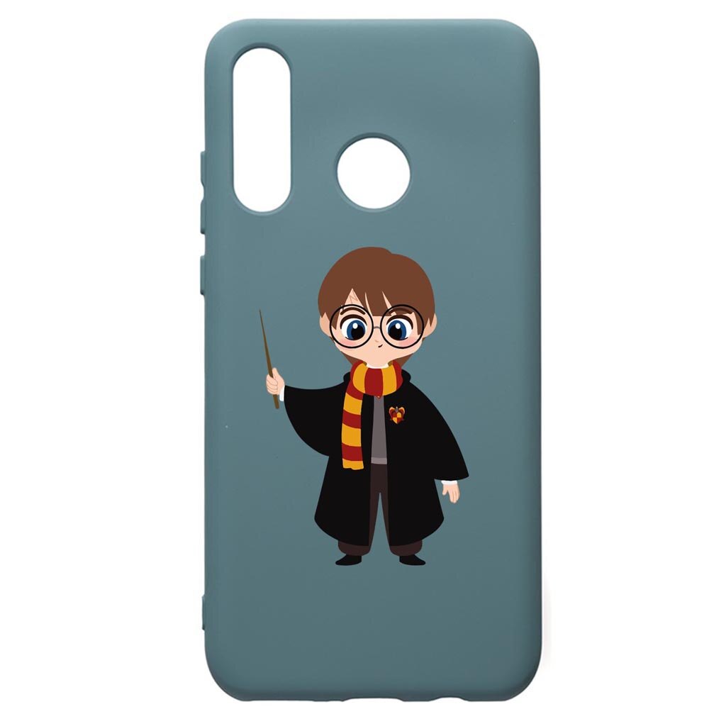 Husa Premium Silicon Compatibila Cu Huawei P30 Lite, Harry Potter Animated, silicon, cu interiorul din material textil, protectie camera, Cornflower, PCF867