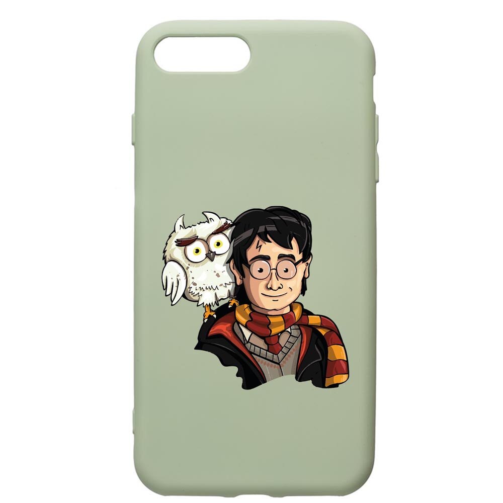 Husa Premium Silicon Compatibila Cu Apple iPhone 8 Plus / iPhone 7 Plus, Harry Potter Hogwarts, cu interiorul din material textil, protectie camera, Beryl, PGR868