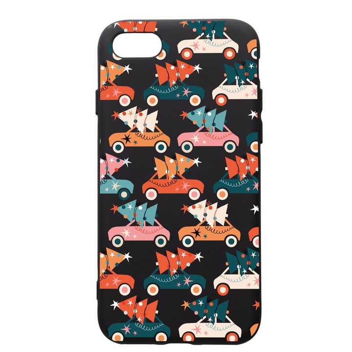 Husa Premium Silicon Compatibila Cu Apple iPhone SE 2 / iPhone 8 / iPhone 7, Christmas Season, silicon, cu interiorul din material textil, protectie camera, PB874