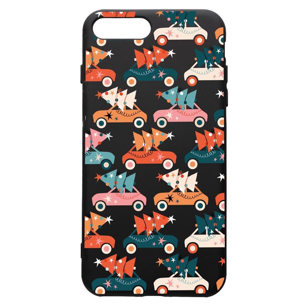 Husa Premium Silicon Compatibila Cu Apple iPhone 8 Plus / iPhone 7 Plus, Christmas Season, silicon, cu interiorul din material textil, protectie camera, PB874