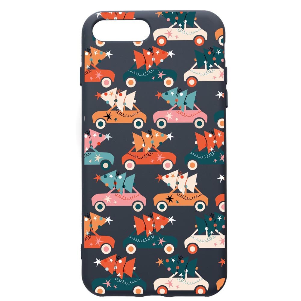 Husa Premium Silicon Compatibila Cu Apple iPhone 8 Plus / iPhone 7 Plus, Christmas Season, cu interiorul din material textil, protectie camera, Alaskan Blue, PAB874