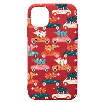 Husa Premium Silicon Compatibila Cu Apple iPhone 11 Pro, Christmas Season, silicon, cu interiorul din material textil, protectie camera, Red, PR874 Husa Premium Silicon Compatibila Cu Apple iPhone 11 Pro, Christmas Season, silicon, cu interiorul din material textil, protectie camera, Red, PR874