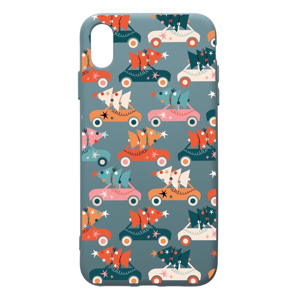 Husa Premium Silicon Compatibila Cu Apple iPhone XS Max, Christmas Season, silicon, cu interiorul din material textil, protectie camera, Cornflower, PCF874