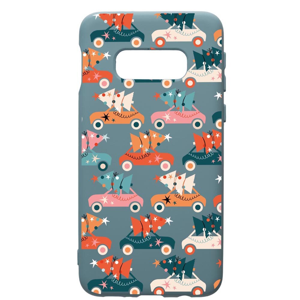 Husa Premium Silicon Compatibila Cu Samsung Galaxy S10, Christmas Season, silicon, cu interiorul din material textil, protectie camera, Cornflower, PCF874