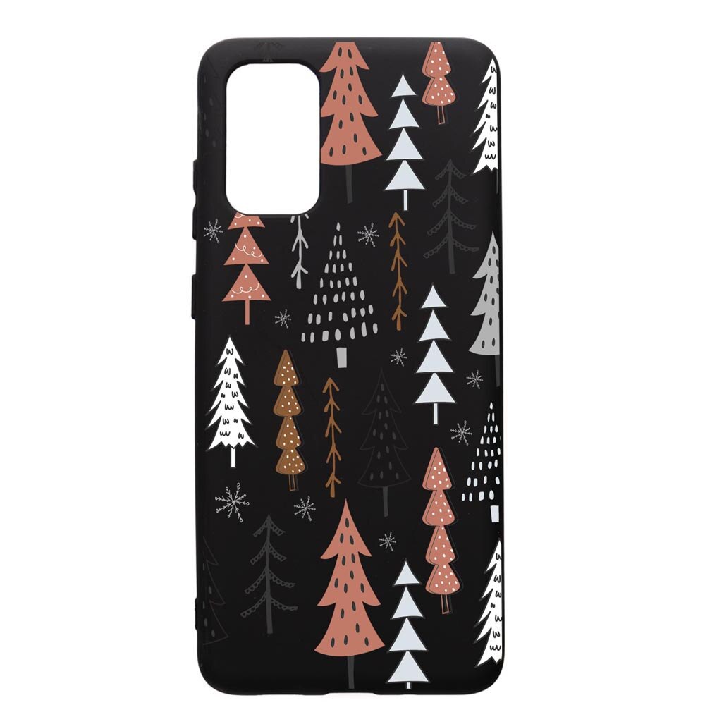 Husa Premium Silicon Compatibila Cu Samsung Galaxy A71, Hand Drawn Christmas Tree, silicon, cu interiorul din material textil, protectie camera, PB875