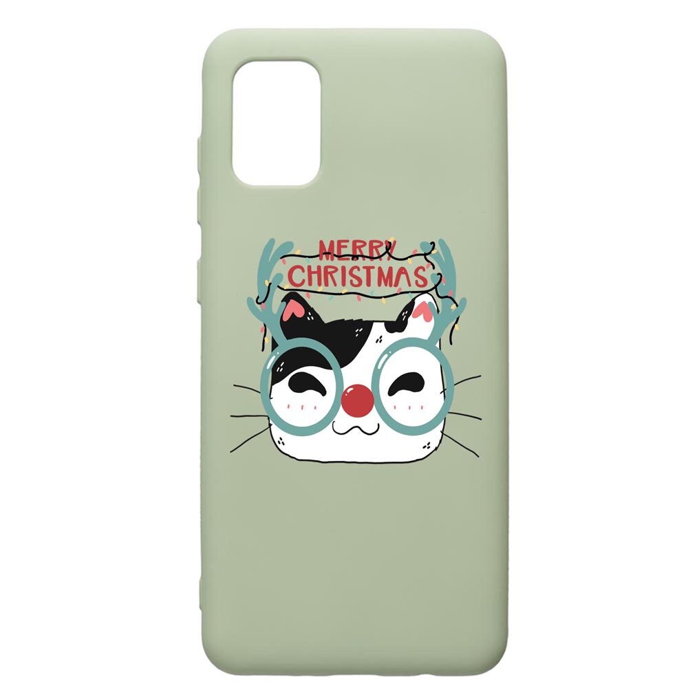 Husa Premium Silicon Compatibila Cu Samsung Galaxy A71, I Want To Be Rudolph, cu interiorul din material textil, protectie camera, Beryl, PGR877