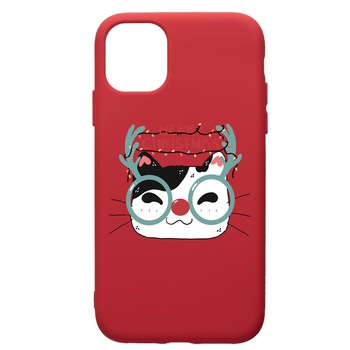 Husa Premium Silicon Compatibila Cu Samsung Galaxy A51, I Want To Be Rudolph, silicon, cu interiorul din material textil, protectie camera, Red, PR877 Husa Premium Silicon Compatibila Cu Samsung Galaxy A51, I Want To Be Rudolph, silicon, cu interiorul din material textil, protectie camera, Red, PR877